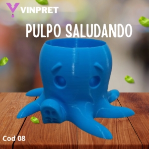 Maceta Pulpo Saludando