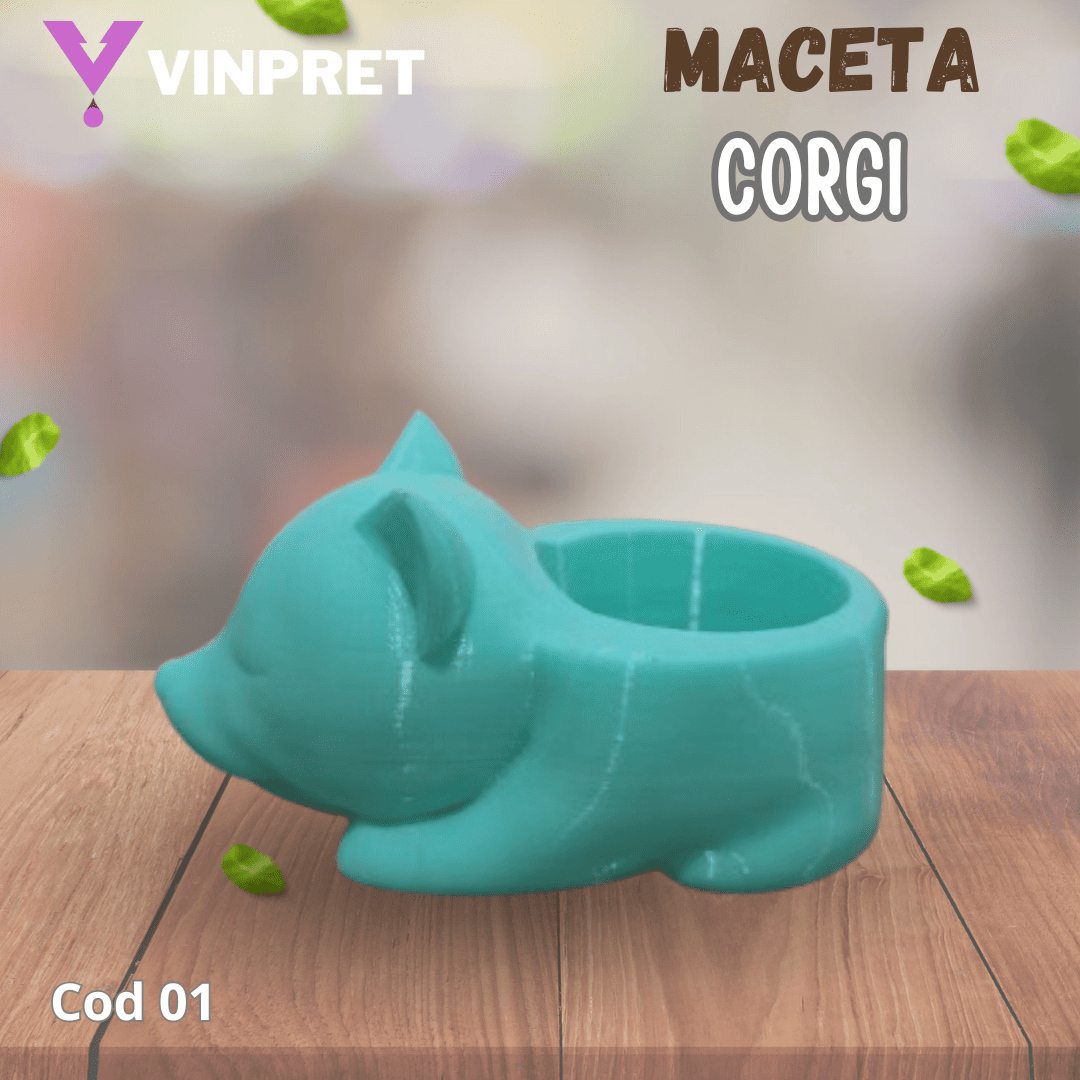 Maceta Corgi