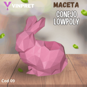 Maceta Conejo LowPoly