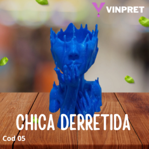 Maceta chica derretida