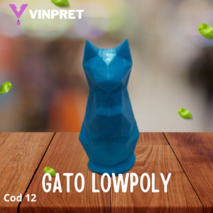 Maceta Gato LowPoly