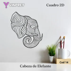 Silueta Cabeza de Elefante