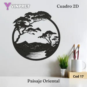 Cuadro 2d - Paisaje Oriental