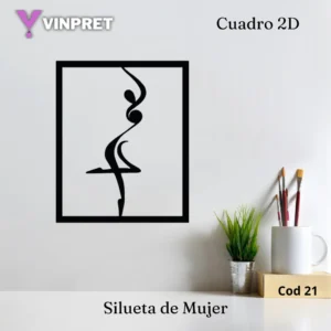 Cuadro 2d - Silueta De mujer