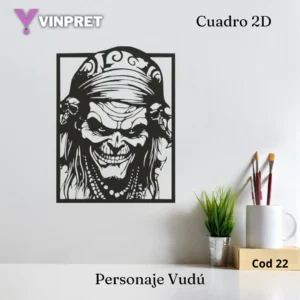 Cuadro 2d - Personaje Vudú