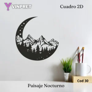 Cuadro 2d - Paisaje Nocturno