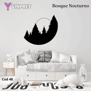 Cuadro Bosque Nocturno
