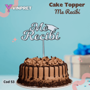 Cake Topper - Me Recibí