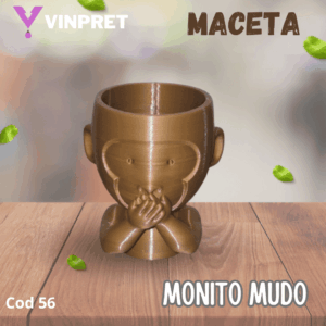 Maceta Monito Mudo