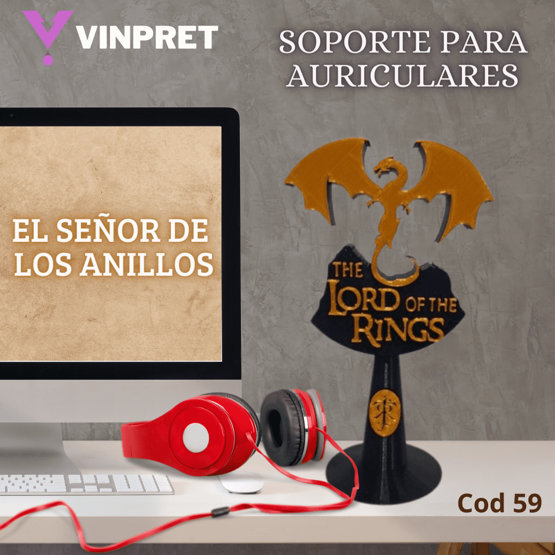 Soporte Para Auriculares - El Señor de los Anillos