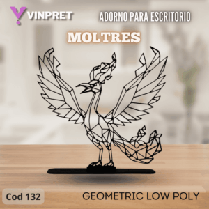 Adorno Para Escritorio - Moltres Geometric Low Poly