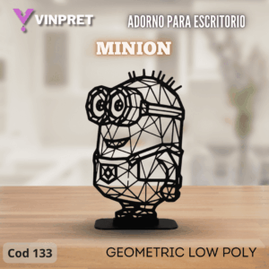 Adorno Para Escritorio - Minion Geometric Low Poly