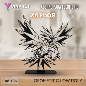 Adorno Para Escritorio - Zapdos Geometric Low Poly