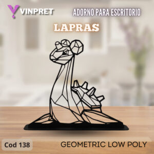 Adorno Para Escritorio - Lapras Geometric Low Poly