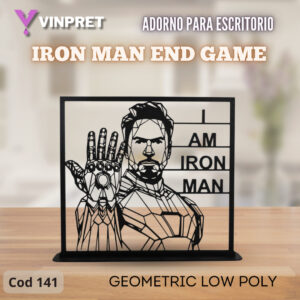 Adorno Para Escritorio - Iron Man Endgame Geometric Low Poly