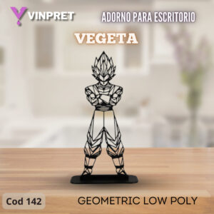 Adorno Para Escritorio - Vegeta Geometric Low Poly