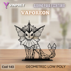 Adorno Para Escritorio - Vaporeon Geometric Low Poly
