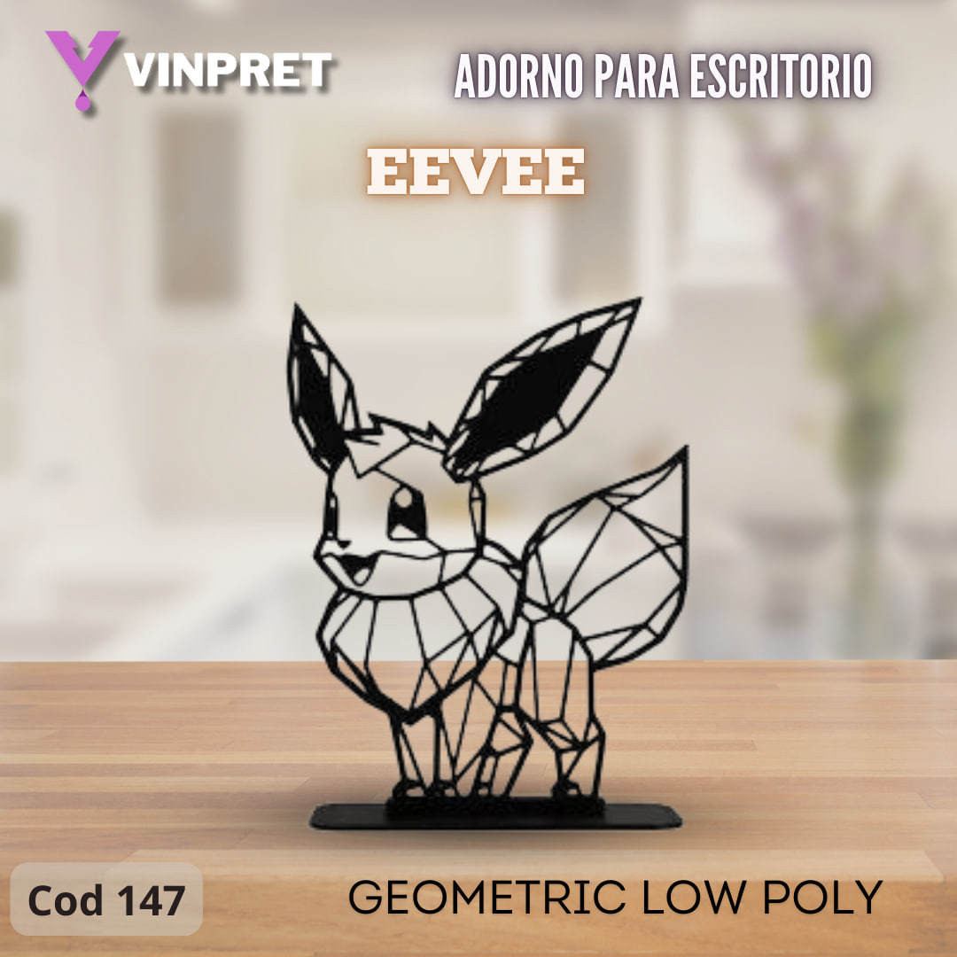 Adorno Para Escritorio - Eevee Geometric Low Poly