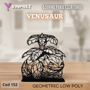 Adorno Para Escritorio - Venusaur Low Poly