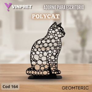 Adorno Para Escritorio - Geometric Polycat