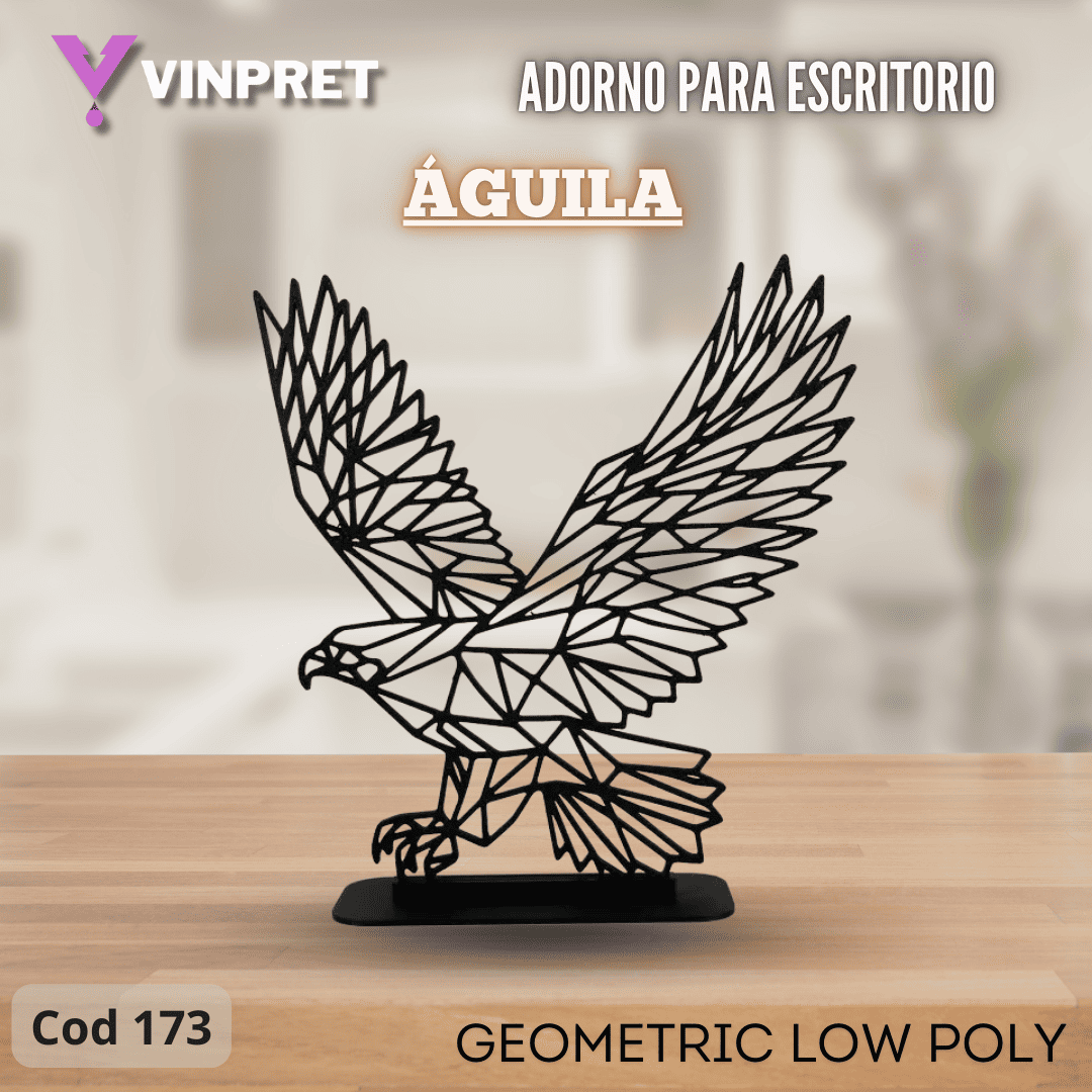 Adorno Para Escritorio - Águila Geometric Low Poly