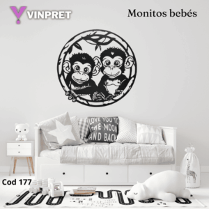 Cuadro Monitos bebés