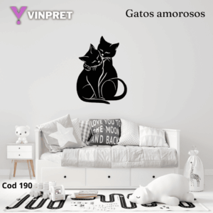 Cuadro Gatos amorosos