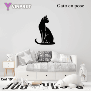 Cuadro Gato en pose