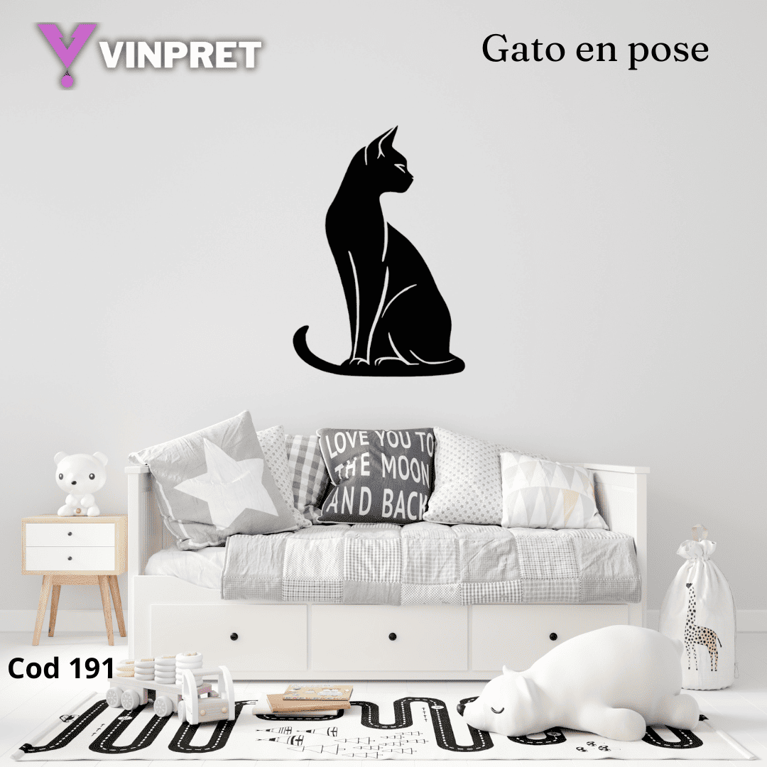 Cuadro Gato en pose