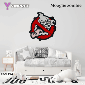 Cuadro Mooglie zombie (4 colores)
