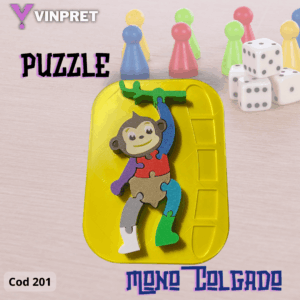 Puzzle Mono colgado