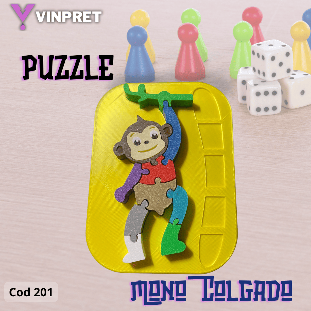 Puzzle Mono colgado