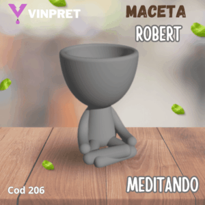 Maceta Robert meditando