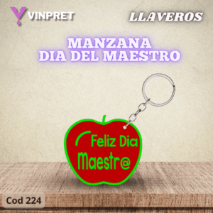 Llavero Manzana Día del Maestro