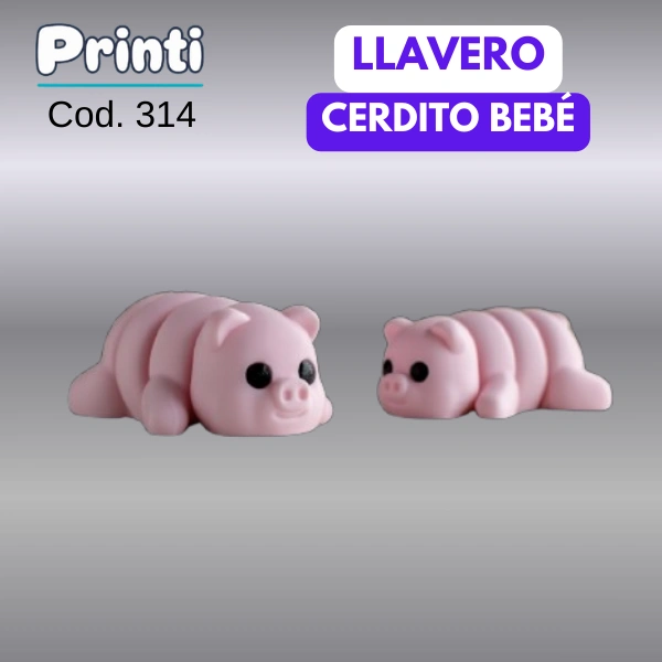 Llavero Articulado - Cerdito Bebé (314-6)