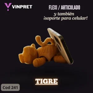 Flexi-Articulado + Soporte para celular - Tigre