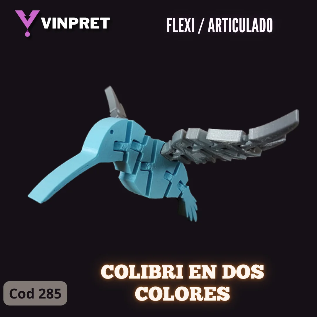 Flexi-Articulado - Colibri en dos colores
