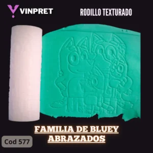 Rodillo Texturado - Familia de Bluey Abrazados