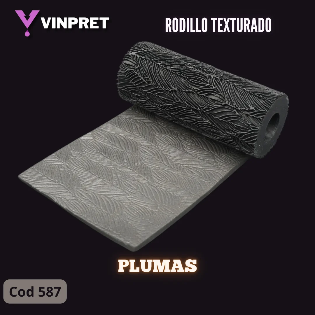 Rodillo Texturado - Plumas