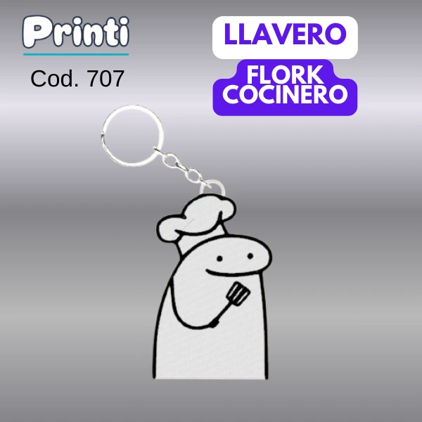 Llavero - Flork cocinero