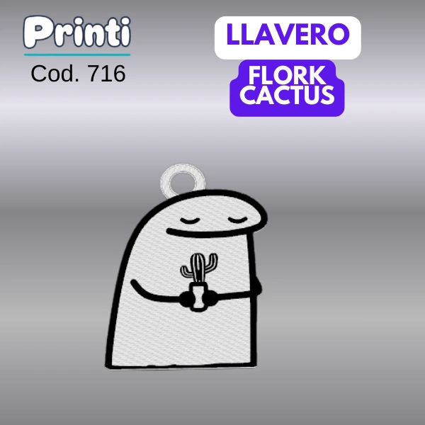 Llavero - Flork cactus
