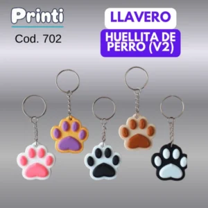 Llavero - Huellita de perro