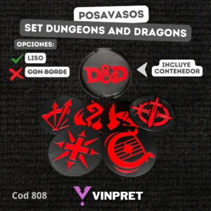 Posavasos - Set Dungeons & Dragons (Set) (Liso)