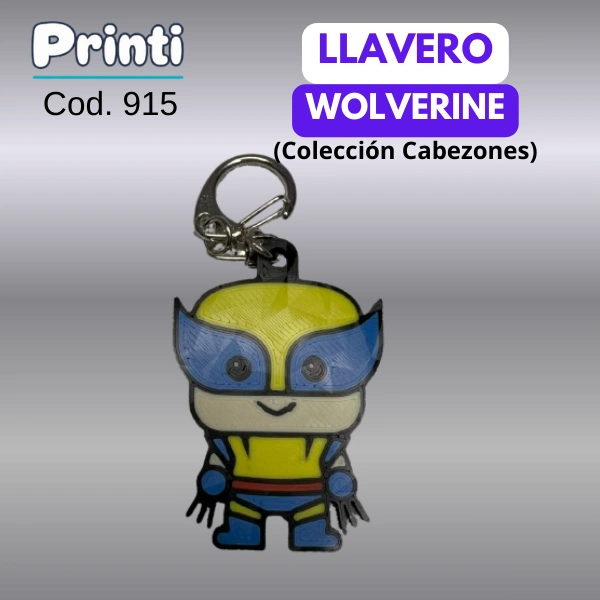 Llavero - Wolverine (Colección cabezones)