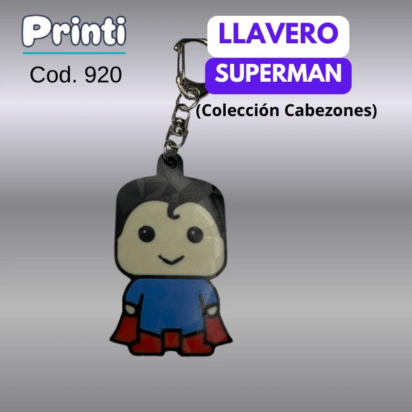 Llavero - Superman (Colección cabezones)