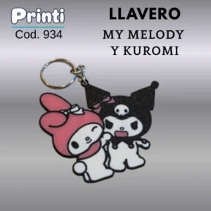 Llavero - My Melody y Kuromi