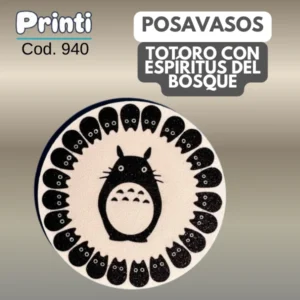Posavasos - Totoro con espíritus del boque