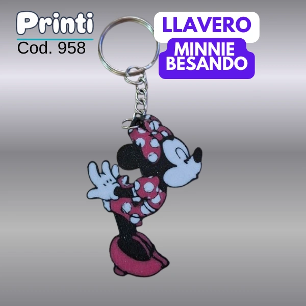 Llavero - Minnie besando (958-3)